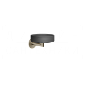 Gessi Ventaglio Мыльница с керамической чашей Neolite, подвесная, цвет: black/finox brushed nickel 63602#149