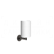 Gessi Ventaglio Стакан подвесной, керамический Neolite, цвет: white/black metal brushed PVD 63607#707