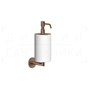Gessi Ventaglio Дозатор для жидкого мыла подвесной, колба Neolite, цвет: white/copper brushed PVD 63613#708