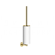 Gessi Ventaglio Ершик для унитаза подвесной, с кермической колбой Neolite, цвет: white/gold PVD 63619#246