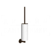 Gessi Ventaglio Ершик для унитаза подвесной, с кермической колбой Neolite, цвет: white/dark bronze 63619#845