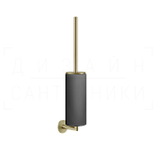 Gessi Ventaglio Ершик для унитаза подвесной, колба Neolite, цвет: black/brushed brass PVD 63620#727