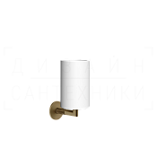 Gessi Anello Стакан подвесной, керамический Neolite, цвет: white/deep bronze brushed PVD 63707#791