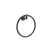 Gessi Ventaglio Полотенцедержатель кольцевой d22,2 см, подвесной, цвет: black metal PVD 63709#706