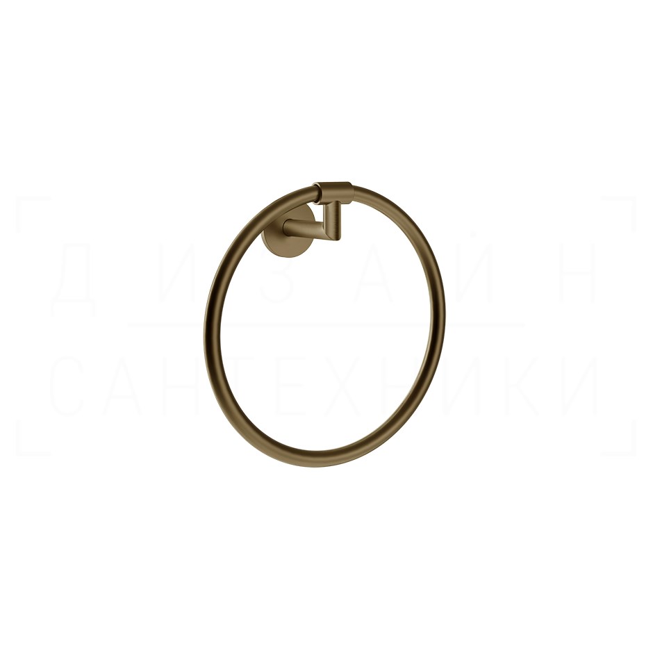 Gessi Ventaglio Полотенцедержатель кольцевой d22,2 см, подвесной, цвет: deep bronze brushed PVD 63709#791