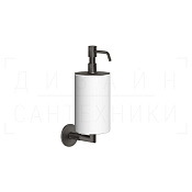 Gessi Anello Дозатор для жидкого мыла подвесной, колба Neolite, цвет: white/black metal brushed PVD 63713#707