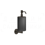 Gessi Anello Дозатор для жидкого мыла подвесной, керамическая колба Neolite, цвет: black/aged bronze 63714#187