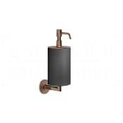 Gessi Anello Дозатор для жидкого мыла подвесной, колба Neolite, цвет: black/copper brushed PVD 63714#708
