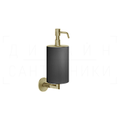 Gessi Anello Дозатор для жидкого мыла подвесной, колба Neolite, цвет: black/brushed brass PVD 63714#727