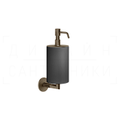 Gessi Anello Дозатор для жидкого мыла подвесн., колба Neolite, цвет: black/coffee bronze brushed PVD 63714#761