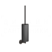 Gessi Anello Ершик для унитаза подвесной, колба Neolite, цвет: black/black metal brushed PVD 63720#707