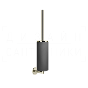 Gessi Anello Ершик для унитаза подвесной, с кермической колбой Neolite, цвет: black/nickel PVD 63720#720