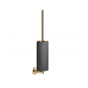 Gessi Anello Ершик для унитаза подвесной, с кермической колбой Neolite, цвет: black/warm bronze PVD 63720#735