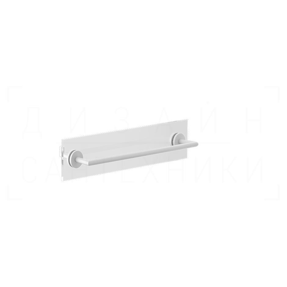 Gessi Ventaglio Полотенцедержатель для крепления на стекло 50 см, подвесной, цвет: matte white 63726#279