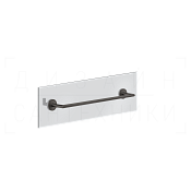 Gessi Ventaglio Полотенцедержатель на стекло 50 см, подвесной, цвет: black metal brushed PVD 63726#707