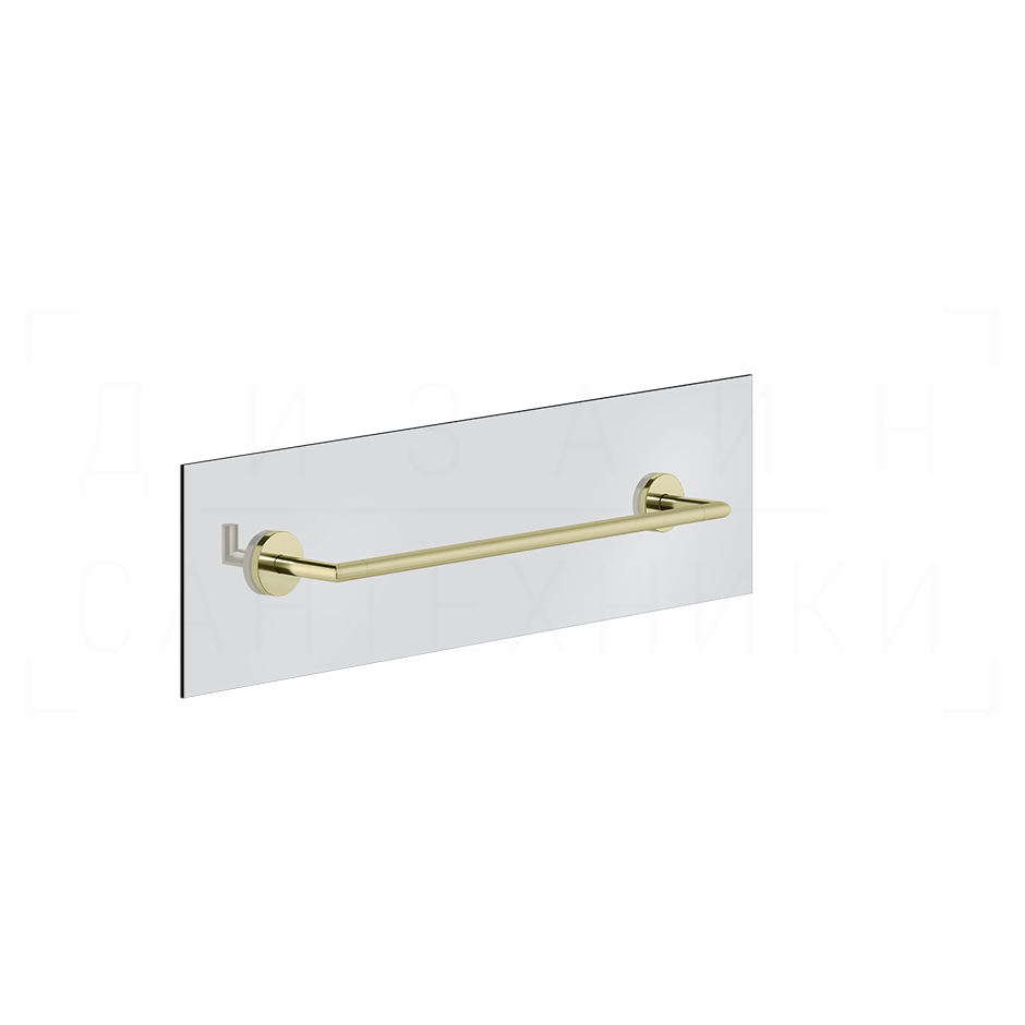 Gessi Ventaglio Полотенцедержатель для крепления на стекло 50 см, подвесной, цвет: brass PVD 63726#710