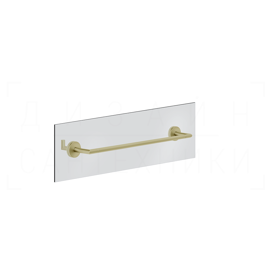 Gessi Ventaglio Полотенцедержатель для крепления на стекло 50 см, подвесной, цвет: brushed brass PVD 63726#727