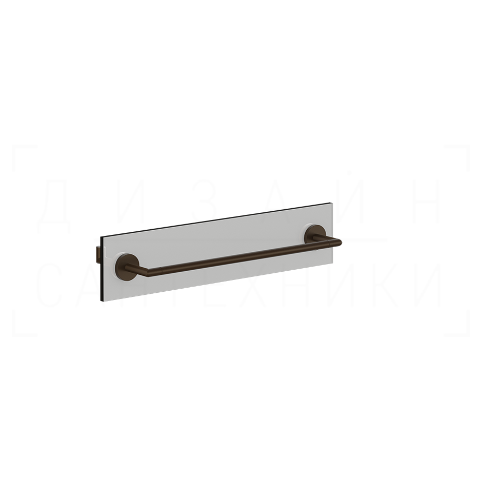 Gessi Ventaglio Полотенцедержатель для крепления на стекло 50 см, подвесной, цвет: dark bronze 63726#845