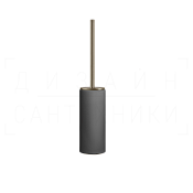 Gessi Ingranaggio Ершик для унитаза напольный, колба Neolite, цвет: black/finox brushed nickel 63744#149