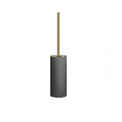 Gessi Ingranaggio Ершик для унитаза напольный, колба Neolite, цвет: black/brushed brass PVD 63744#727