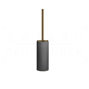 Gessi Ingranaggio Ершик для унитаза напольный, колба Neolite, цвет: black/deep bronze brushed PVD 63744#791