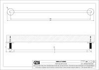 Gessi Anello Полотенцедержатель 65 см, подвесной, цвет: nickel PVD 63803#720
