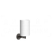 Gessi Ingranaggio Стакан подвесной, керамический Neolite, цвет: white/black metal brushed PVD 63807#707