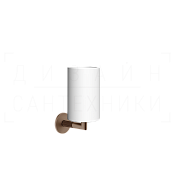 Gessi Ingranaggio Стакан подвесной, керамический Neolite, цвет: white/copper brushed PVD 63807#708