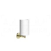 Gessi Ingranaggio Стакан подвесной, керамический Neolite, цвет: white/brass PVD 63807#710