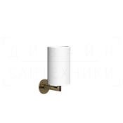 Gessi Ingranaggio Стакан подвесной, керамический Neolite, цвет: white/antique brass 63807#713