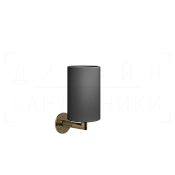 Gessi Ingranaggio Стакан подвесной, керамический Neolite, цвет: black/antique brass 63808#713