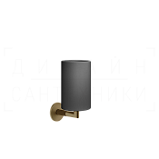 Gessi Ingranaggio Стакан подвесной, керамический Neolite, цвет: black/deep bronze brushed PVD 63808#791