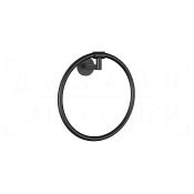 Gessi Anello Полотенцедержатель кольцевой d22,2 см, подвесной, цвет: matte black 63809#299