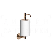 Gessi Ingranaggio Дозатор для жидкого мыла подвесной, колба Neolite, цвет: white/copper PVD 63813#030