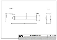 Gessi Сифон для биде бутылочный G 1 1/4, цвет: black metal brushed PVD 01375#707