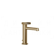 Gessi Anello Смеситель для раковины, с донным клапаном, излив 12,8 см, цвет: warm bronze brushed PVD 63301#726