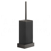 Gessi Inverso/Rettangolo Ершик для унитаза подвесной, колба Neolite, цвет: black metal brushed PVD 20820#707