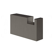 Gessi Inverso/Rettangolo Крючок для полотенец одинарный, подвесной, цвет: black metal brushed PVD 73521#707
