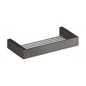 Gessi Inverso/Rettangolo Полочка-решетка металлическая 31,5 см, цвет: black metal brushed PVD 20947#707