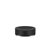 Gessi Inciso Мыльница с керамической чашей Neolite, настольная, цвет: black/black metal brushed PVD 58526#707