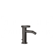 Gessi Anello Смеситель для биде с донным клапаном, излив 11,3 см, цвет: black metal brushed PVD 63307#707