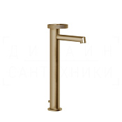 Gessi Anello Смеситель для раковины высокий, с д/к, излив 12,8 см, цвет: warm bronze brushed PVD 63303#726