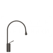 Gessi Goccia Смеситель для раковины высокий, без д/к, излив 24,4 см, цвет: black metal brushed PVD 33605#707