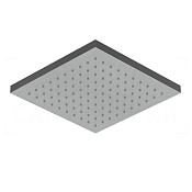 Ritmonio Shower heads Верхний душ 20 см, 1 вид струи, без кронштейна, цвет: bright steel 75S020LUC