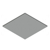 Ritmonio Shower heads Верхний душ 40 см, 1 вид струи, без кронштейна, цвет: chrome 75A044CRL