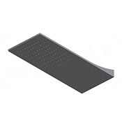 Ritmonio Shower heads Верхний душ настенный 20x50 см, 1 вид струи, цвет: bright steel 75A048LUC