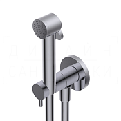 Ritmonio Toilet Accessories Гигиенический душ без смесит., с запорным вентилем, шланг, цвет: chrome 72J017CRL