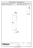 Ritmonio Hand showers Brass Ручной душ, 1 вид струи, цвет: natural brass 72D009OTL