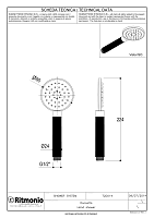 Ritmonio Hand showers Ручной душ, 1 вид струи, цвет: chrome 72D014CRL