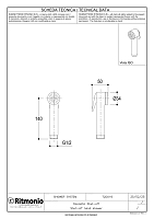 Ritmonio Hand showers Brass Ручной душ, 1 вид струи, цвет: natural brass 72D016OTL